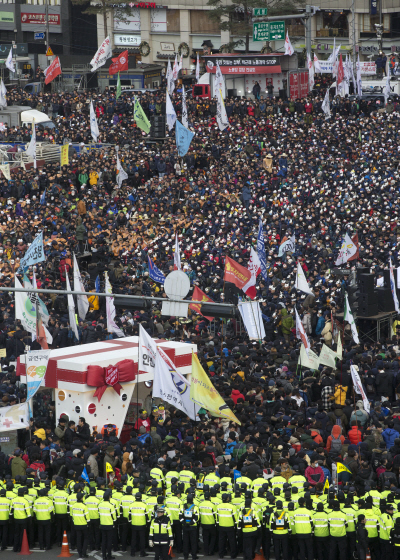 노동개악 반대 민중총궐기 국민대행진 집회