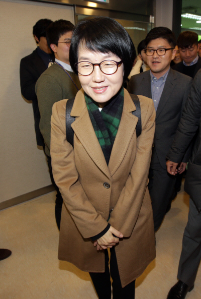 국민의당 방문한 박선숙 전 의원